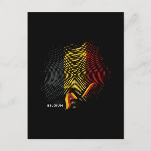 Belgische Flagge Postkarte (Vorderseite)