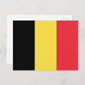 belgische Flagge Postkarte (Vorne/Hinten)