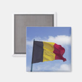 belgische Flagge (RF) Magnet (Vorderseite/Rückseite)