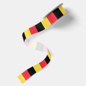 belgische Flagge Satinband (Rückseite)