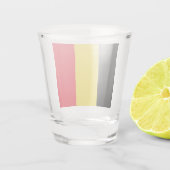 belgische Flagge Schnapsglas (Rückseite)