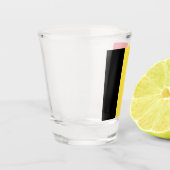 belgische Flagge Schnapsglas (Links)