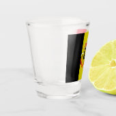 Belgische Flagge Schnapsglas (Links)