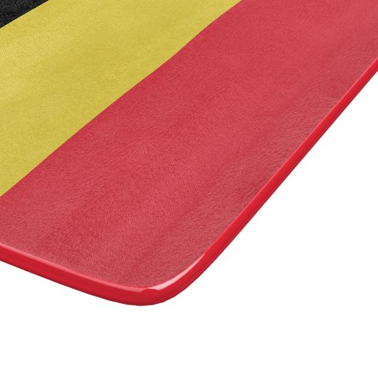 belgische Flagge Schneidebrett (Ecke)