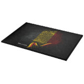 Belgische Flagge Schneidebrett (Ecke)