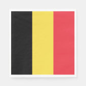 belgische Flagge Serviette (Vorderseite)