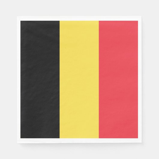 belgische Flagge Serviette (Vorderseite)