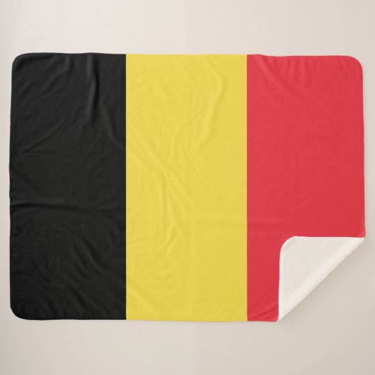 belgische Flagge Sherpadecke (Vorderseite (Horizontal))