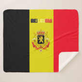 Belgische Flagge Sherpadecke (Vorderseite (Horizontal))
