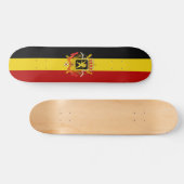 Belgische Flagge Skateboard (Horizontal)