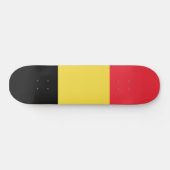 belgische Flagge Skateboard (Horizontal)