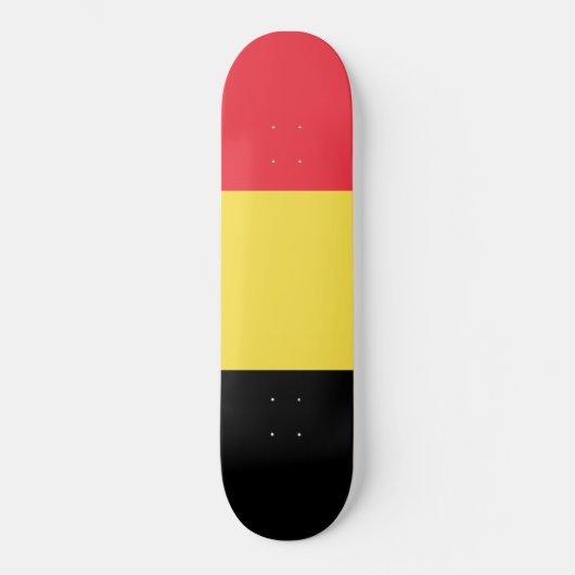 belgische Flagge Skateboard (Vorderseite)