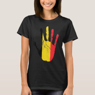 Belgische Flagge - stolzer Fußball T-Shirt