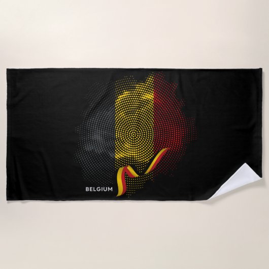 Belgische Flagge Strandtuch (Vorderseite)