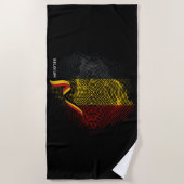 Belgische Flagge Strandtuch (Vorderseite)