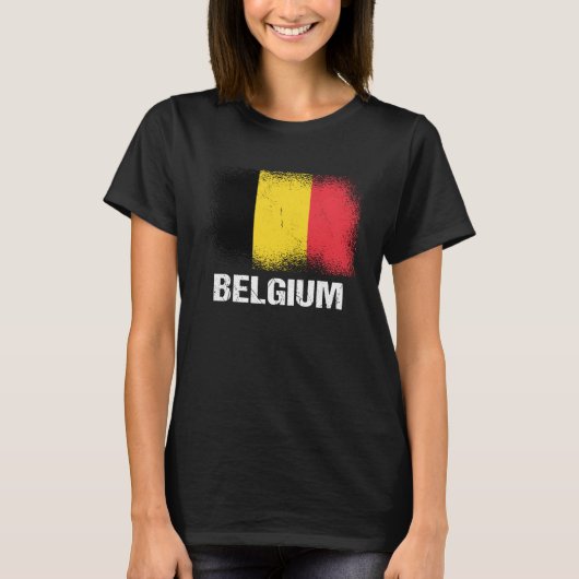 Belgische Flagge T-Shirt (Vorderseite)