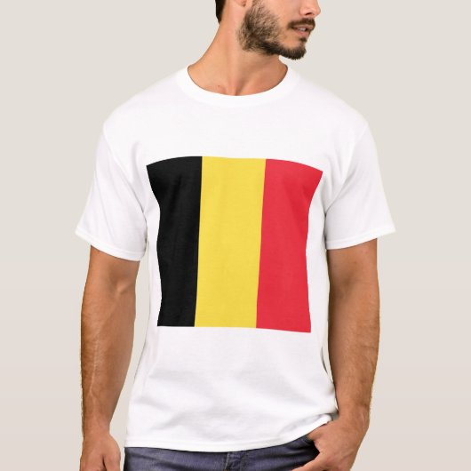 belgische Flagge T-Shirt (Vorderseite)