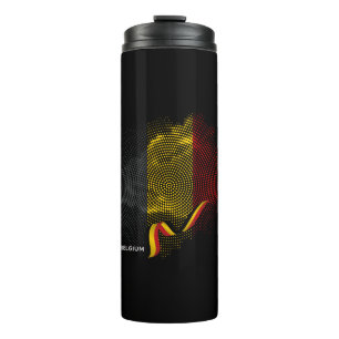 Belgische Flagge Thermosbecher