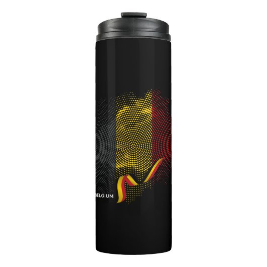 Belgische Flagge Thermosbecher (Vorderseite)