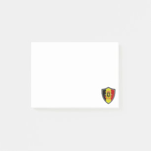 Belgische Flaggen-Kleid-Wappen-Post-it-Notizen Post-it Klebezettel