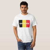 Belgische Flaggent-shirts | kundenspezifische T-Shirt (Vorne ganz)