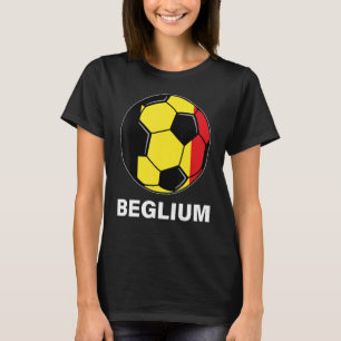 Belgische Fußballmannschaft Förderer Belgien Flag  T-Shirt
