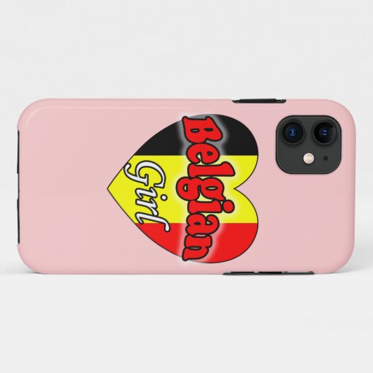 Belgische Girl Case-Mate iPhone Hülle (Rückseite (Horizontal))