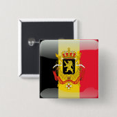 Belgische glatte Flagge Button (Vorne & Hinten)