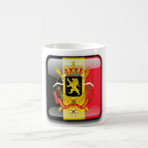 Belgische glatte Flagge Kaffeetasse