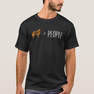 Belgische Hunde von Tervuren sind größer als Mensc T-Shirt