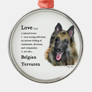 Belgische Liebe Tervuren Silbernes Ornament
