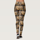 Belgische Malinoi Weihnachtsfeiertage Leggings (Rückseite)