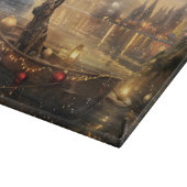 Belgische Malinoi Weihnachtsfeiertage Schneidebrett (Ecke)