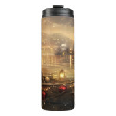 Belgische Malinoi Weihnachtsfeiertage Thermosbecher (Vorderseite)