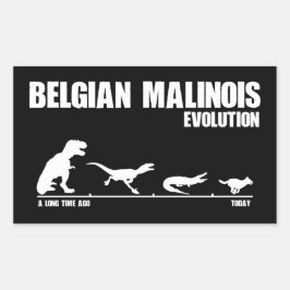 Belgische Malinois-Evolution Rechteckiger Aufkleber
