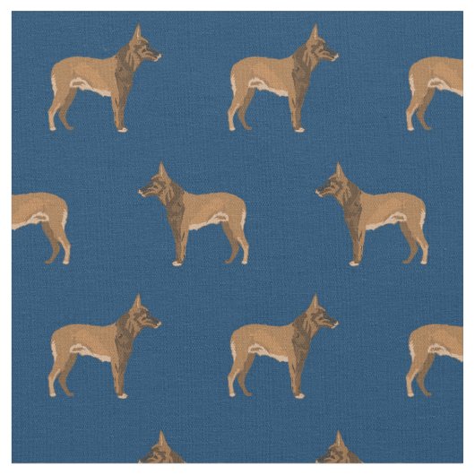 Belgische Malinois-Hundemarine Stoff (Nahaufnahme)