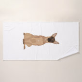 Belgische Malinois Illustration! Badehandtuch (Badehandtuch)