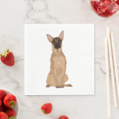 Belgische Malinois Illustration! Serviette (Beispiel)