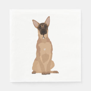 Belgische Malinois Illustration! Serviette
