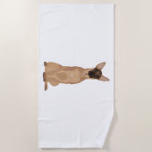 Belgische Malinois Illustration! Strandtuch (Vorderseite)