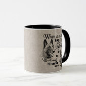 Belgische Malinois-Kunst, wenn alles versage Zitat Tasse (VorderseiteRechts)