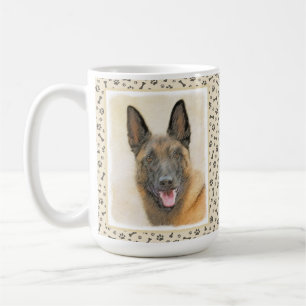 Belgische Malinois-Malerei - Niedliche Original Hu Kaffeetasse