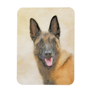 Belgische Malinois-Malerei - Niedliche Original Hu Magnet