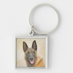 Belgische Malinois-Malerei - Niedliche Original Hu Schlüsselanhänger