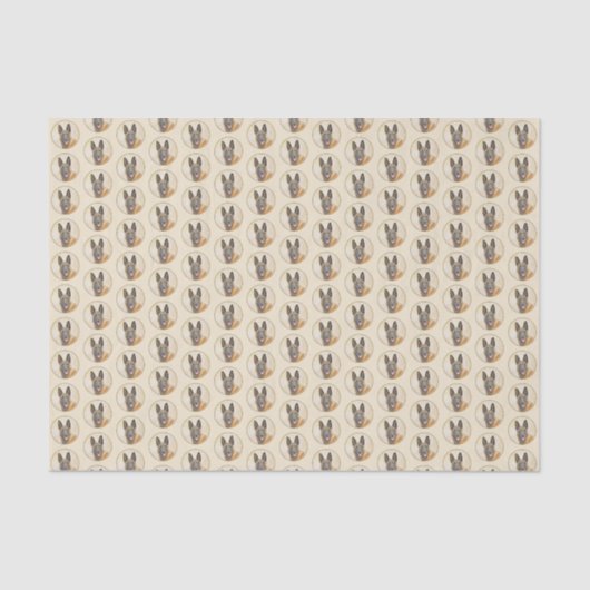 Belgische Malinois-Malerei - Niedliche Original Hu Seidenpapier (Vorderseite)