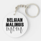 Belgische Malinois-Mama Schlüsselanhänger (Rückseite)