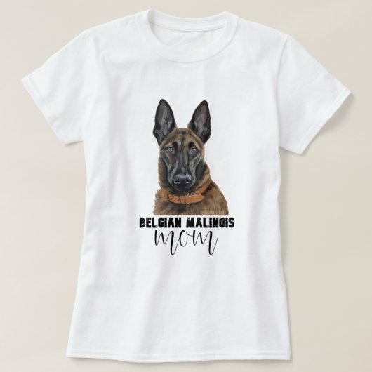 Belgische Malinois-Mama T-Shirt (Design vorne)