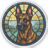Belgische Malinois-Verkleidung Aufkleber (Vorderseite)