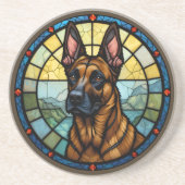 Belgische Malinois-Verkleidung Getränkeuntersetzer (Vorne)