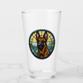 Belgische Malinois-Verkleidung Glas (Vorderseite)